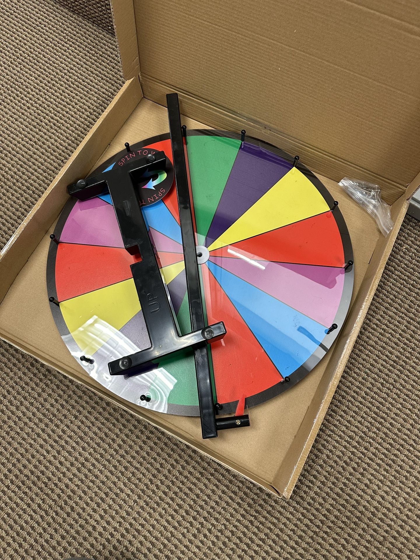 24 Inch Spinning Prize Wheel