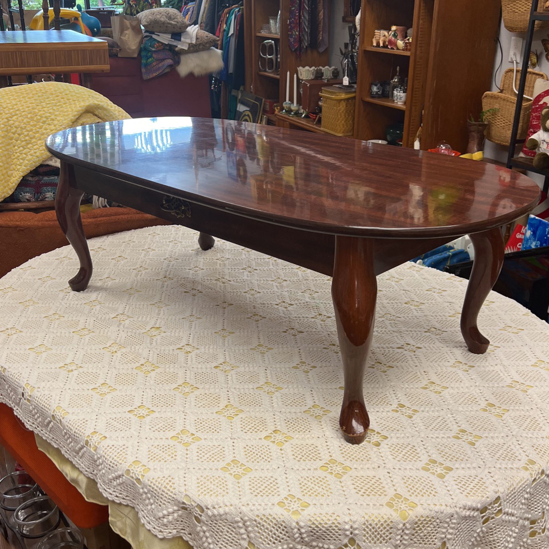 Vintage Oval Coffee Table