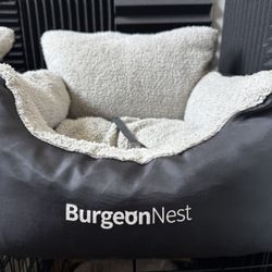 BurgeonNest Dog Car Seats – Black – Fully Detachable & Washable