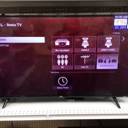 TCL 43” Roku Smart TV