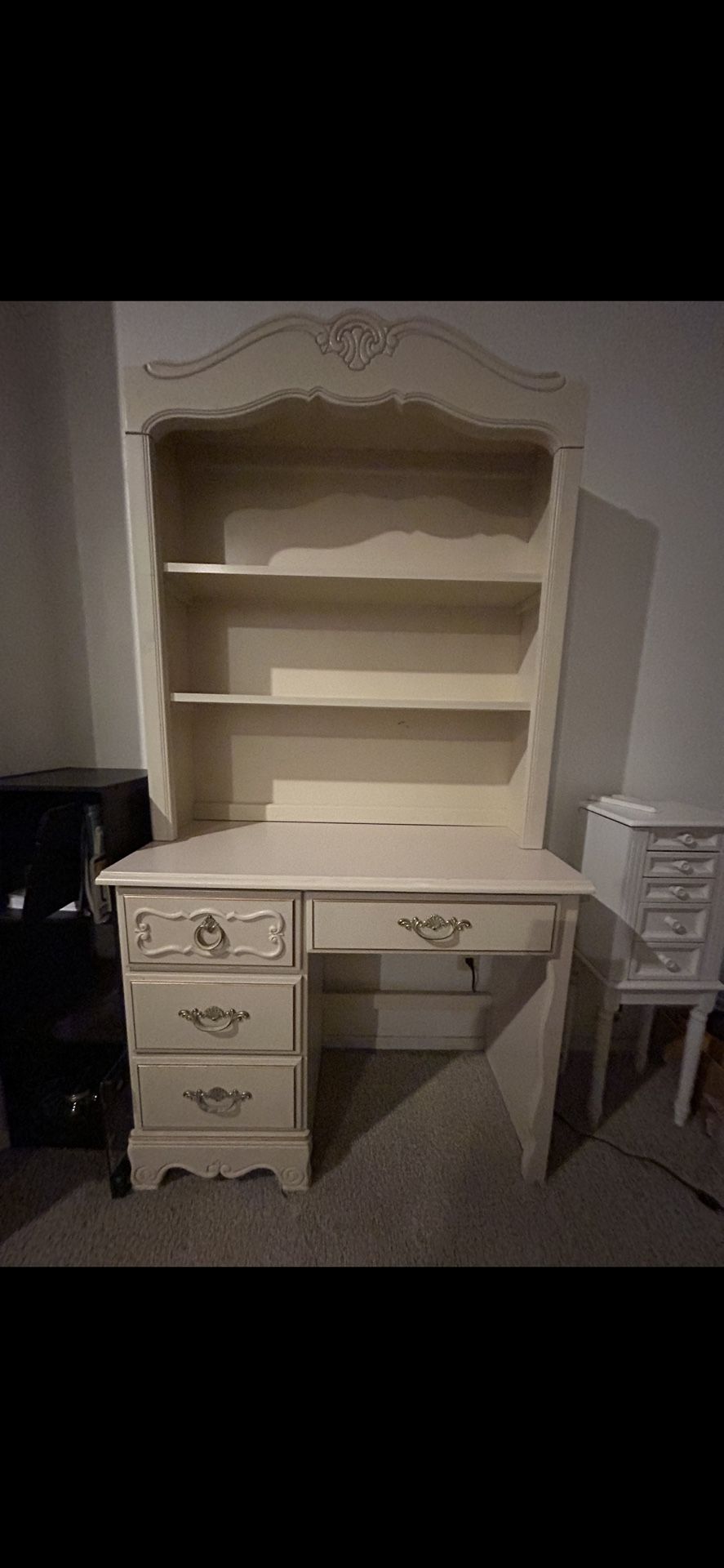 Girls Off White Bedroom Set 7 Piece