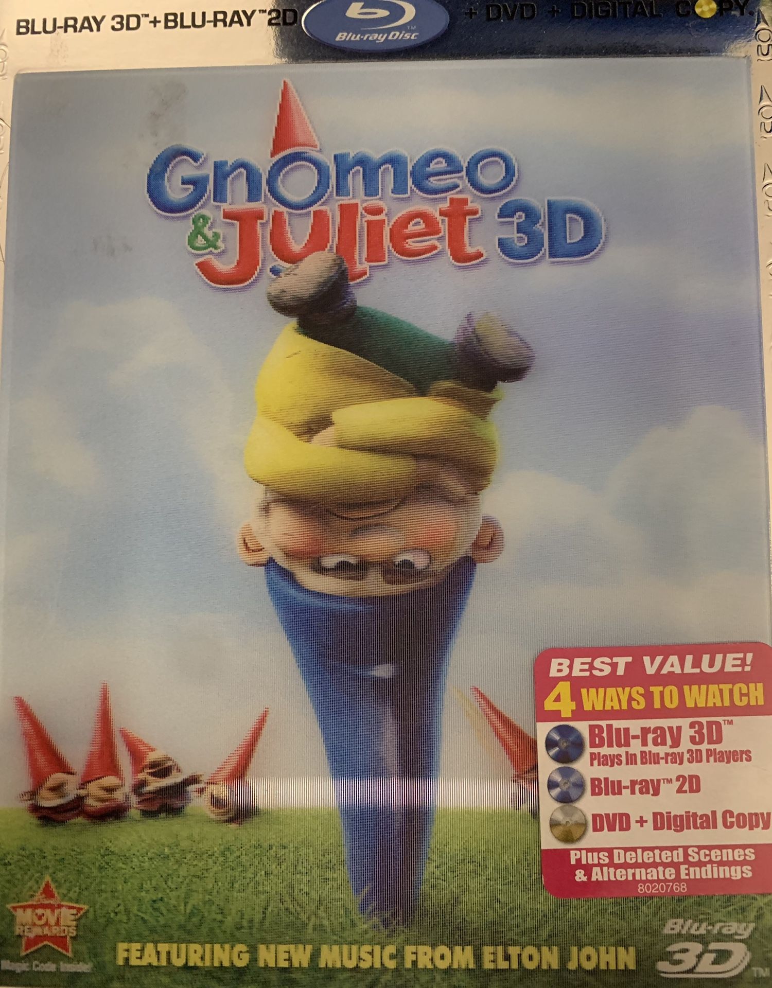 Disney’s GNOMEO & JULIET 3D (3D Blu-Ray + Blu-Ray + DVD-2011)