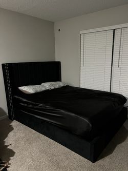 Queen Size Bed Frame With Storage!!