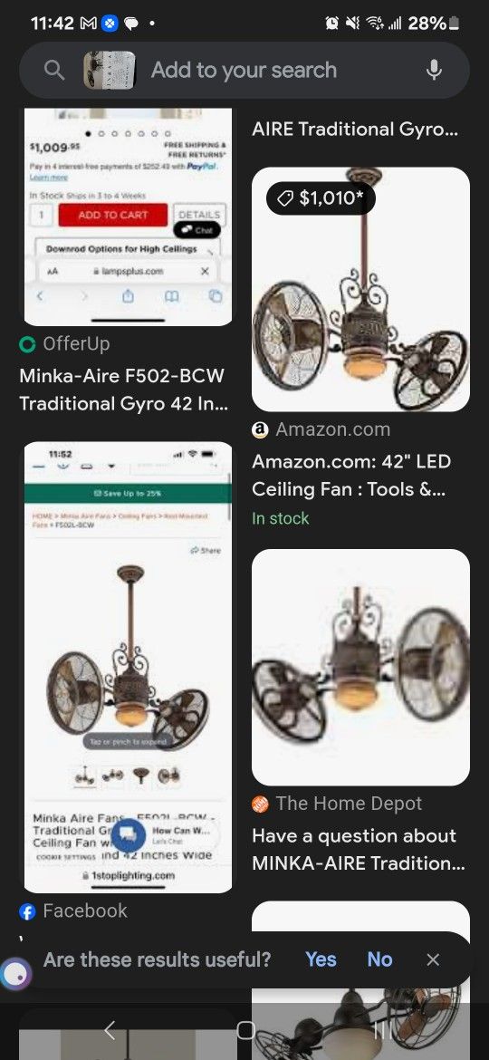 The Minka-Aire F502-BCW Gyro collection