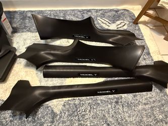 Tesla Model Y Carbon Fiber Style Door Sill Protectors