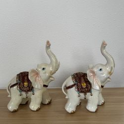 Ceramic Elephant Decoration Set