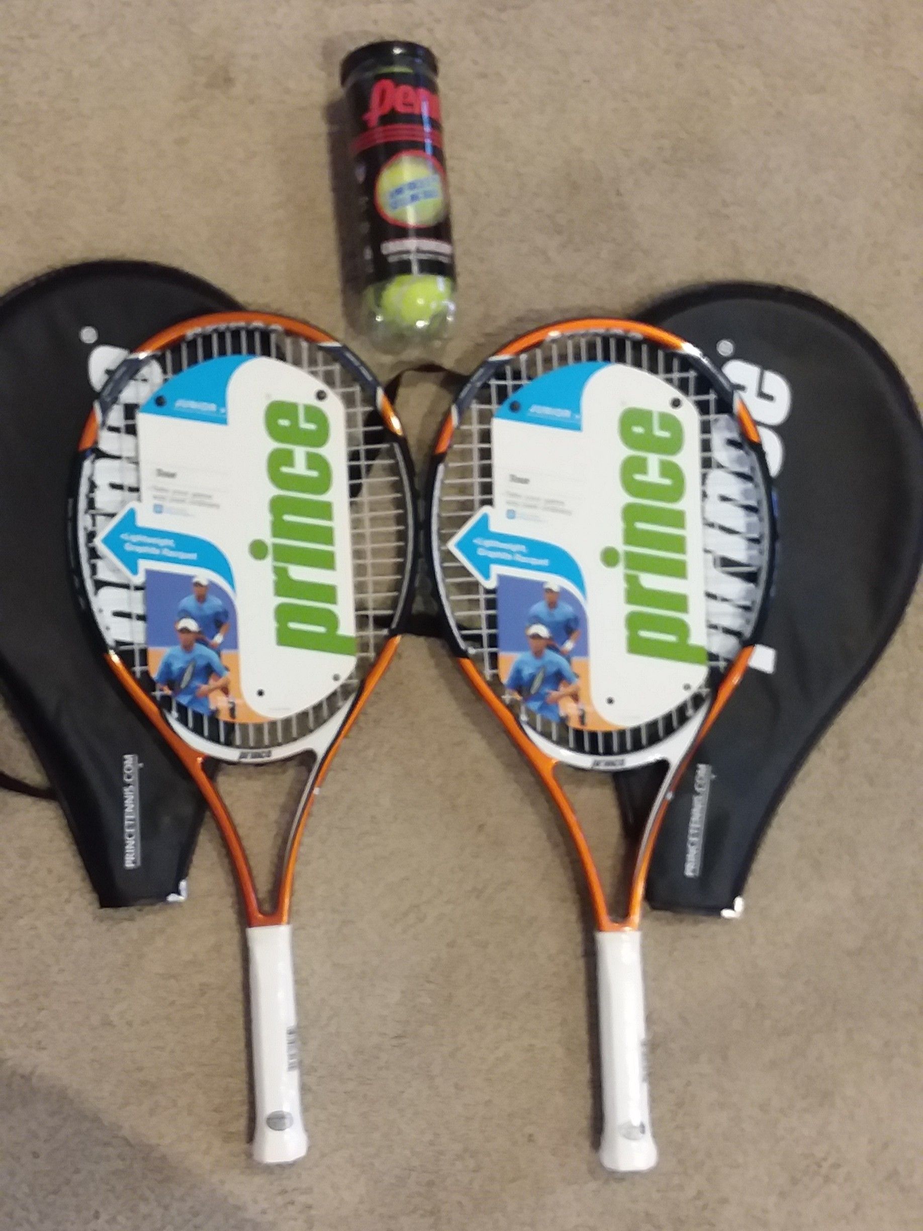 2 Prince Jr tennis rackets