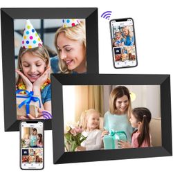 Digital Picture Frame, PULLOON 10.1 Inch WiFi Digital Photo Frame with HD Touch Screen, Auto-Rotate, Wall Mountable,