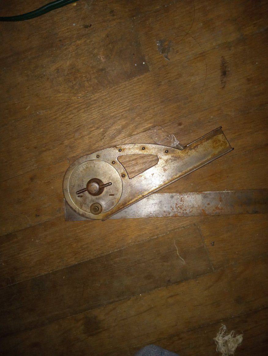 Vintage Inclinometer, Level Protractor. 