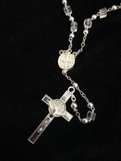 Collares de Plata en forma de Rosario