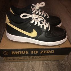 Nike Air Force 1 Low LV8 Black Solar Flare Youth