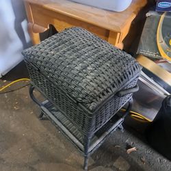 Wicker Sewing Organizer 