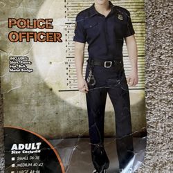 Police Officer Costume Size Large