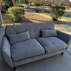 Grey Love Seat (Assembly Required)