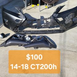 14-18 Lexus CT200h Bumper and Fog Lights