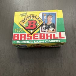 1989 Bowman Baseball Wax Box 36 Pks Brand New 