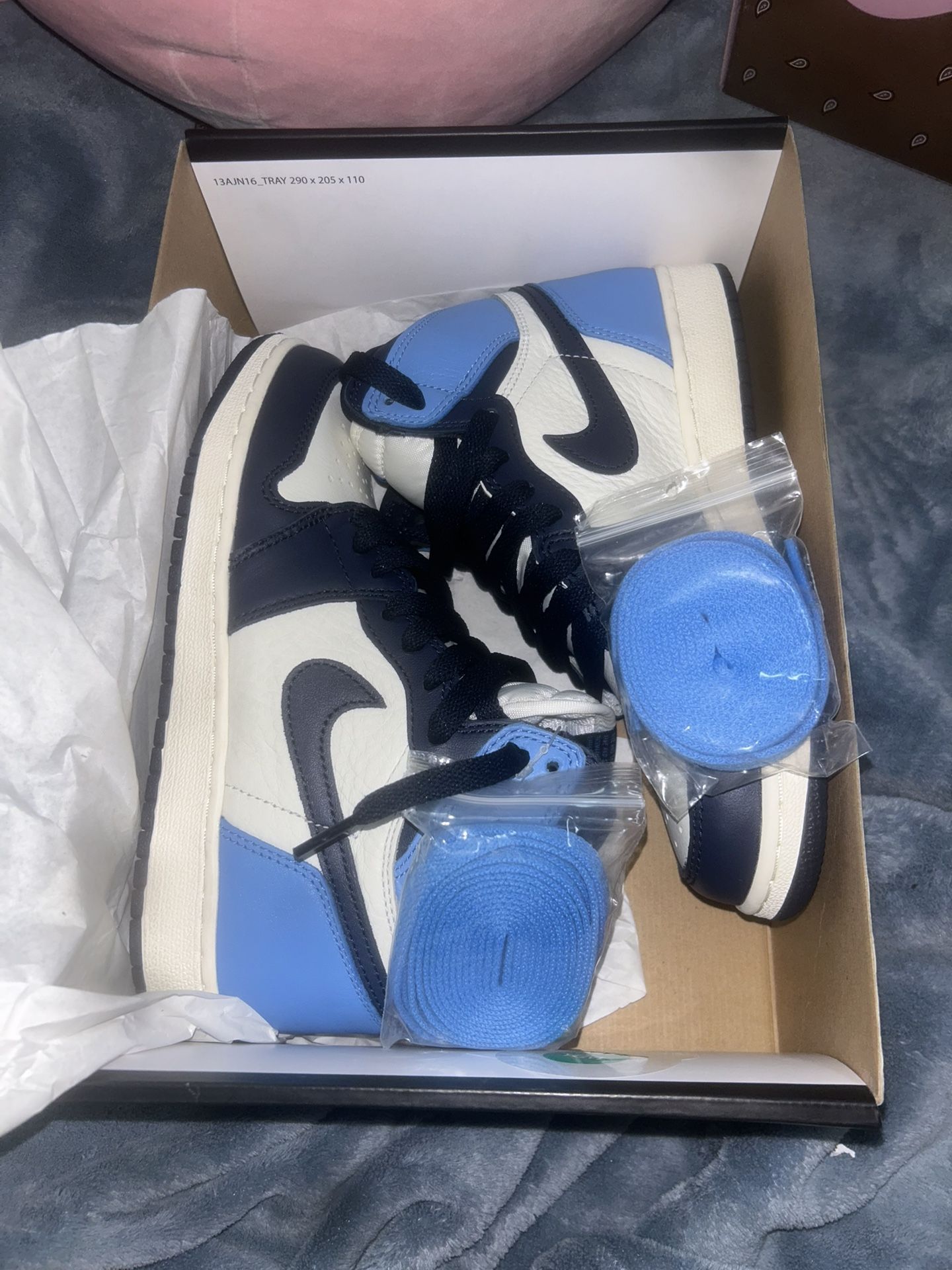 Air Jordan 1 Retro High OG Obsidian Size 6 Women