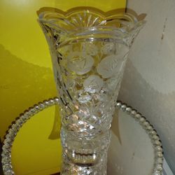 Vintage, Imperlux, Crystal Vase , Mint Condition.