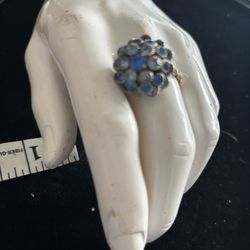 Cocktail Ring Jewelry accessory pearl beaded accessory rare bling silver blue