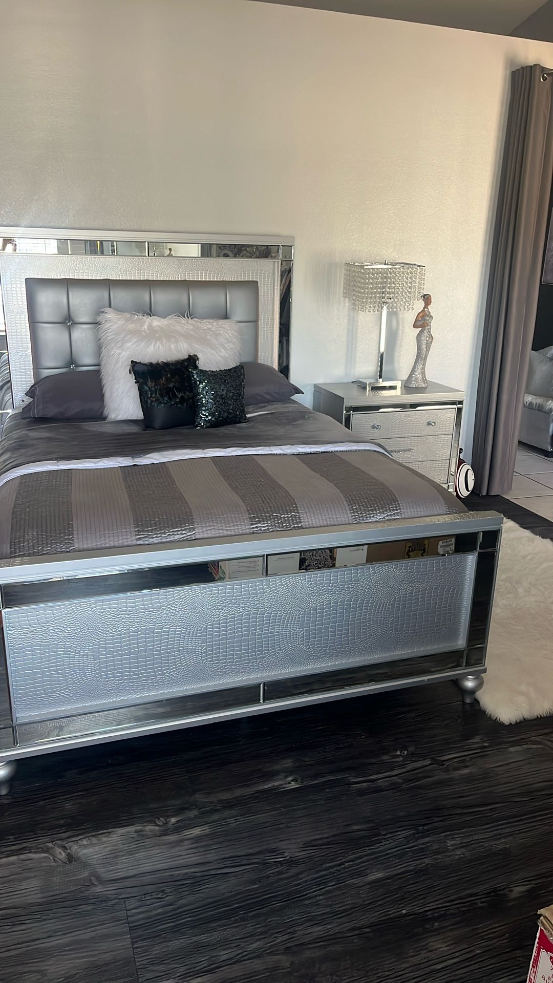 Head Board And Night Stand 