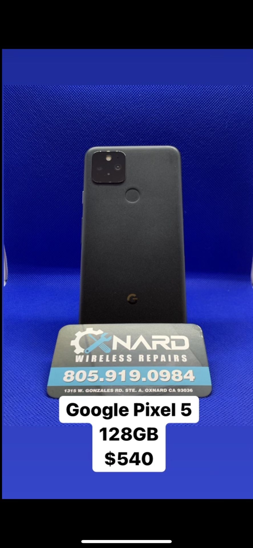 Google pixel 5 . 128 GB . $540