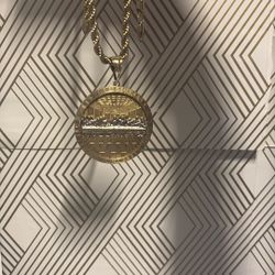 Solid Gold 10k Last Supper Pendant 