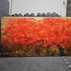 “Emberfall” – Original Textured Abstract Canvas