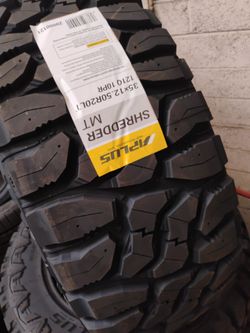 New set of tires aplus mud terrain 35 1250 20 lt