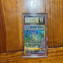 Leafeon Ex (JP) Terastal Festival CGC Pristine 10