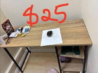 Desk with Side Shelves