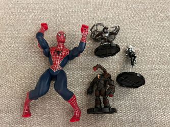 Spiderman And DC Figures