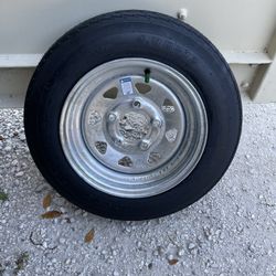 New 4.80-12inch trailer tire With 5-lug galvanize rims.$75/each