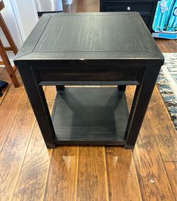 Black end table