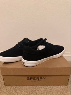 Sperry Striper II CVO Suede Black Sneakers Men’s Size 10.5 – Brand New in Box