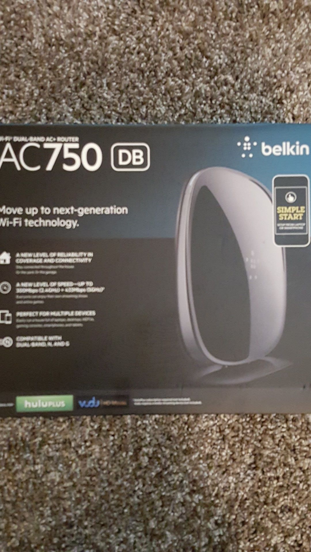 Belkin AC750 WiFi Dual Band AC +Router