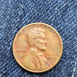 1959d Mmm Date Rare, Cool, Color Penny 