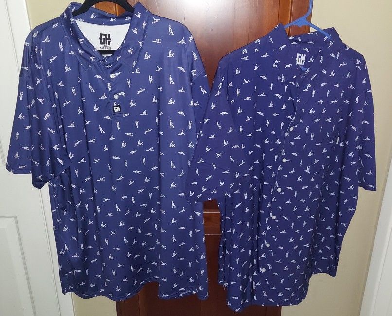 Greater Half Polo And Button Down Shirt 3XL