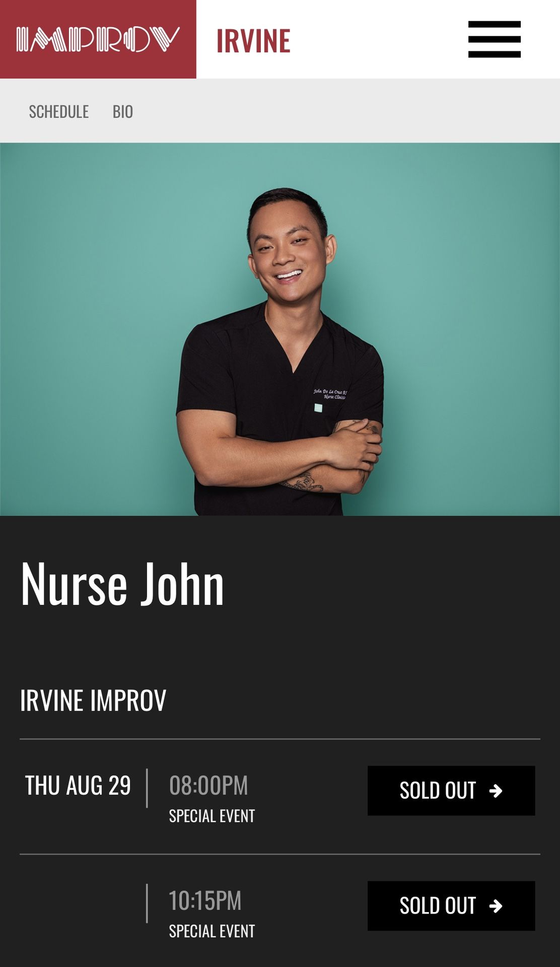 Nurse John Tickets