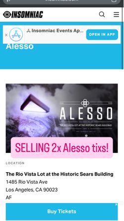 Alesso 2026 Tour in Los Angeles 06/13/2026