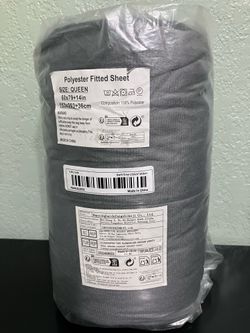 Queen fleece fitted sheet