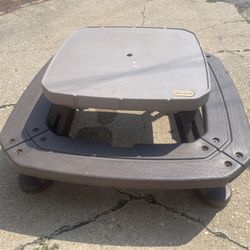 Tikes Toddler Picnic Deck Table Sits up to 8 kids 47.5” new dishes