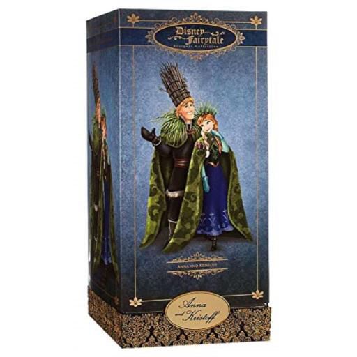 Disney Exclusive Limited Edition Frozen Fairytale Designer Collection Anna and Kristoff Doll Set