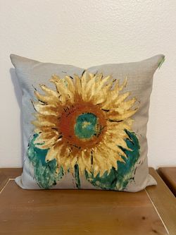 POTTERY BARN Sunflower Throw Pillow 19”x19”