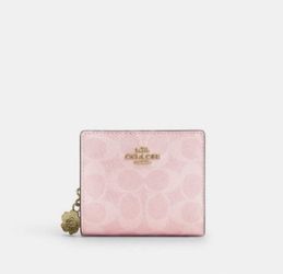 Coach Snap Wallet Powder Pink