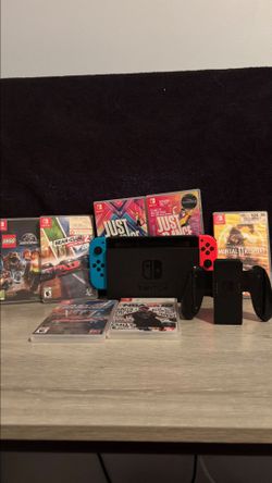 Nintendo Switch with 7 games