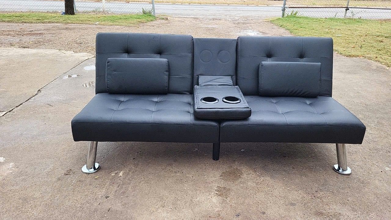 New Black Futton Couch Bed