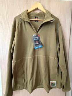 Military Fleece Waffle Top LG REG