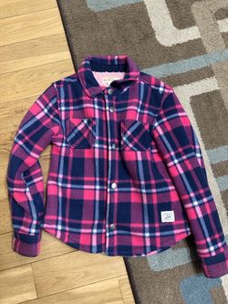 Little Girls Flannel Warm Jacket Size 5/6