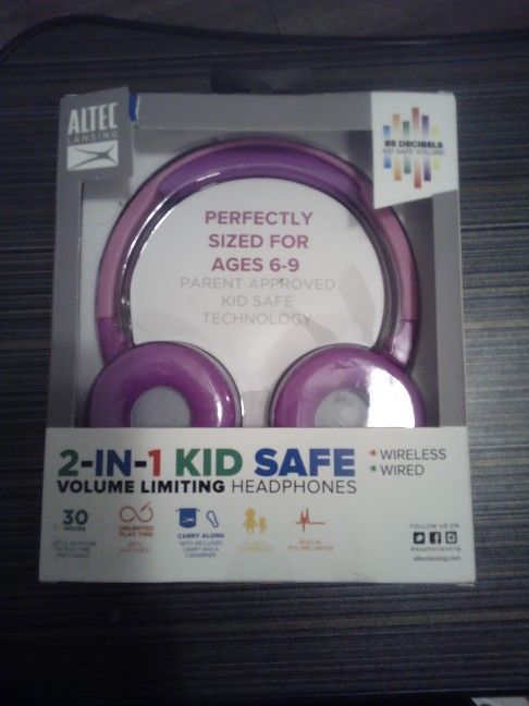 ALTEC 2-IN-1 KIDS HEADPHONES