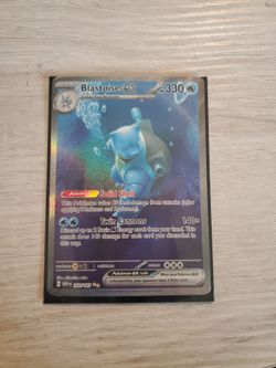 Pokemon Blastoise ex card